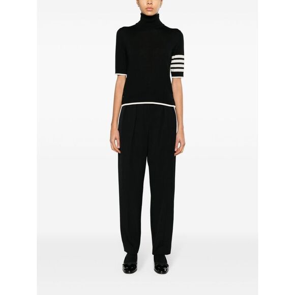 Thom Browne Women 4Bar Wool Turtle-Neck Top - Picture 5 of 5